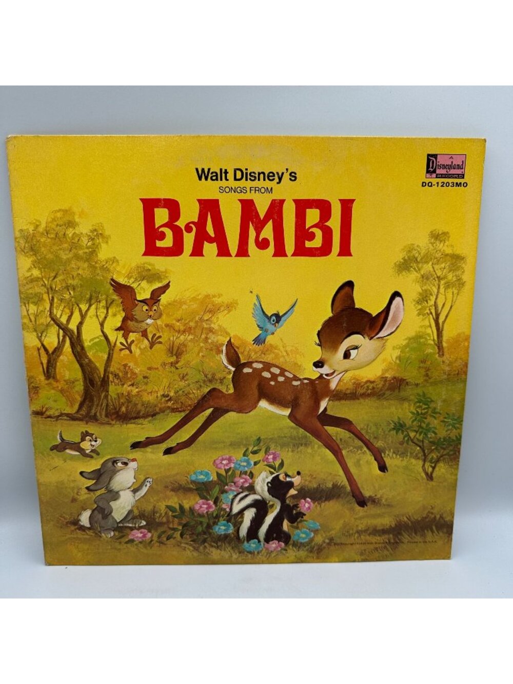 Walt Disneys Songs From Bambi Soundtrack LP 1963  33 RPM Disneyland DQ1203MO